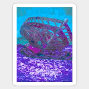 Boat frame abstract wall art print Sticker